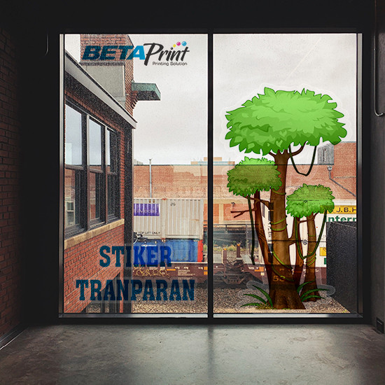 Print Outdoor Sticker Transparant 