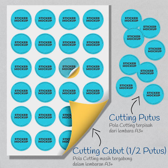 Print color Sticker Bontaq White A3+ 