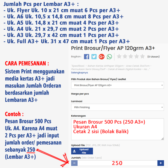 Print Brosur/Flyer AP 120-150grm