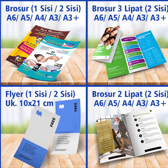 Print Brosur/Flyer AP 120-150grm