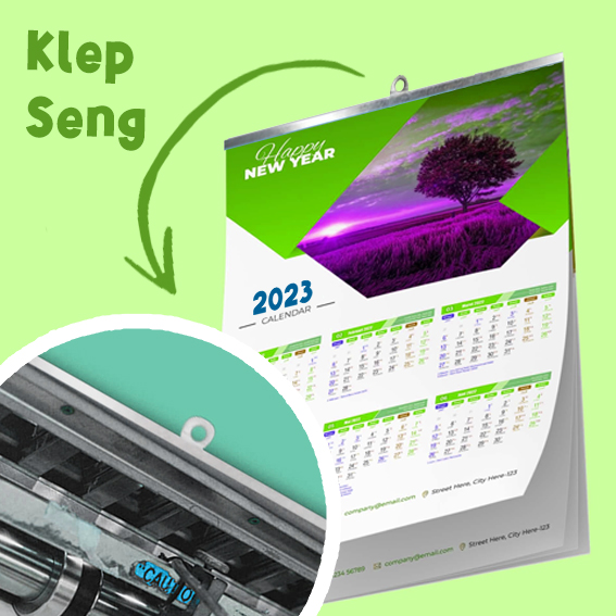 Print  Kalender Dinding 12 Bln/Lbr AP260-AP310 + Klep