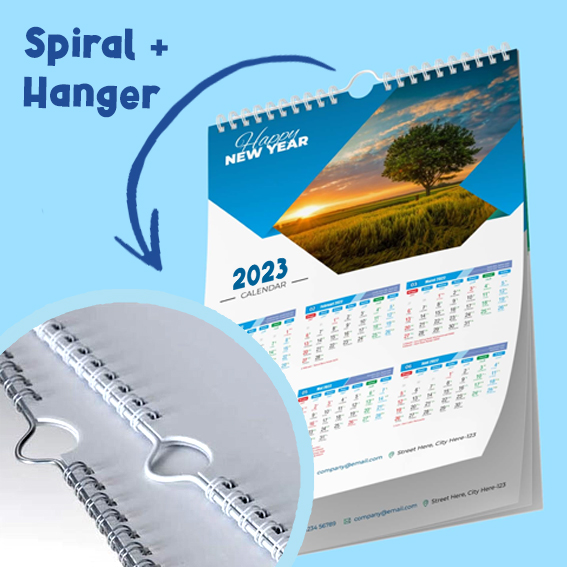 Print Kalender Dinding 1 Bln/Lbr AP260-AP310 + Spiral