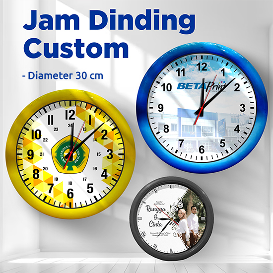Jam Dinding 30cm Polos
