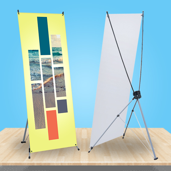 Standing Kaki X-Banner 60x160cm (Tanpa Visual)