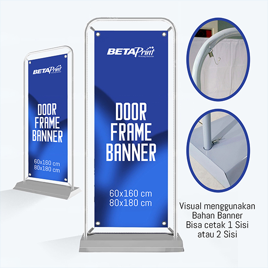 Print Outdoor Door Frame Banner 80x180cm FL 280grm 