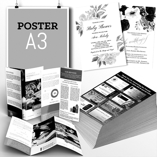 Print KM-BW HVS 70/80 Grm A3 Normal