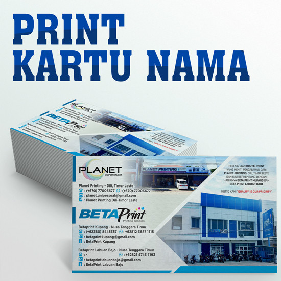 Print Kartu Nama 210/230gsm